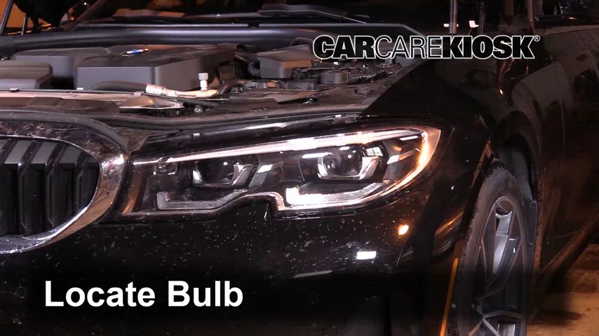 2020 BMW 330i 2.0L 4 Cyl. Turbo Éclairage Feux de route (remplacer l'ampoule)